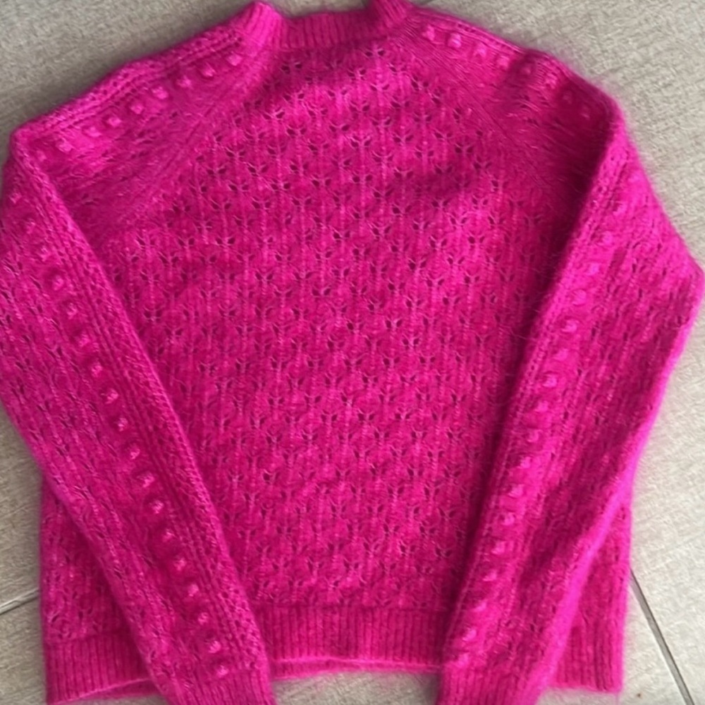 SEZANE COME JUMPER FUCHSIA - Picture 5 of 8